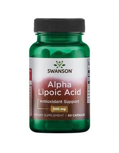 Ácido alfa-lipóico 300 mg, 60 cápsulas