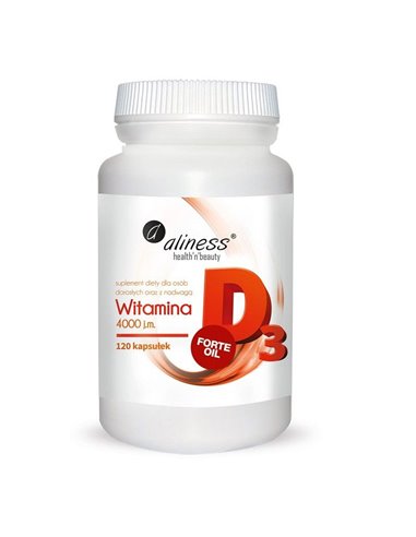 Vitamina D3 Forte 4000IU, 120 cápsulas