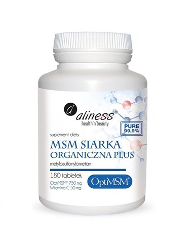 MSM Organic Enxofre PLUS, 180 comprimidos