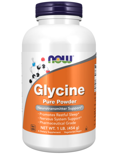 Glicina Pura em Pó 454 g (Now Foods)