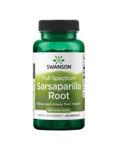 Salsaparilha (Smilax glabra) 450 mg, 60 cápsulas