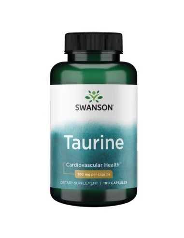 Taurina 500 mg, 100 cápsulas