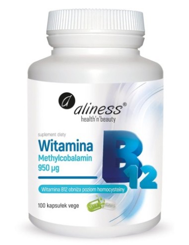 Vitamina B12 Metilcobalamina 950µg, 100 cápsulas
